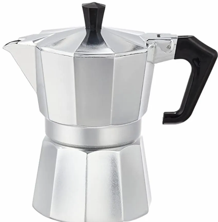 Italian Moka Coffee Maker 3 Cup – Stovetop Espresso Pot (Aluminium)