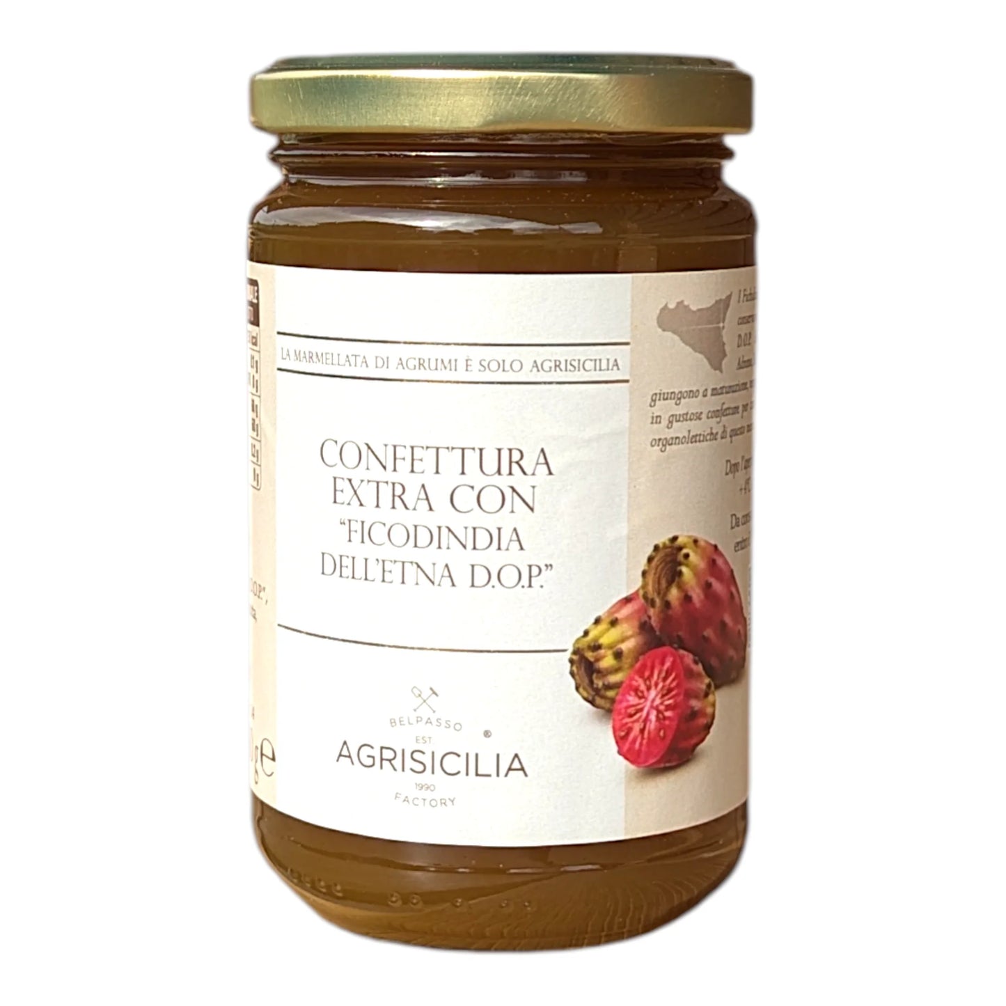 Agrisicilia Prickly Pear Jam DOP – Etna Sicilian Premium Preserve (360g)