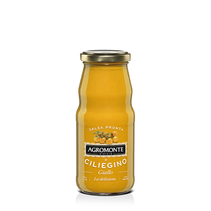 Agromonte Yellow Cherry Tomato Sauce – Sicilian Pasta Sauce (260g)