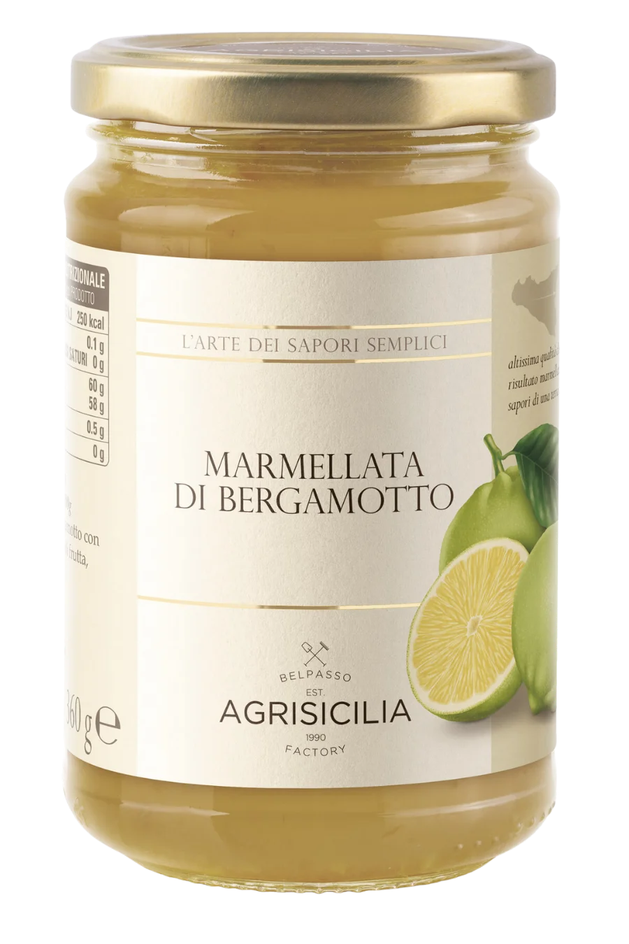 Agrisicilia Bergamot Marmalade – Italian Citrus Preserve (360g)