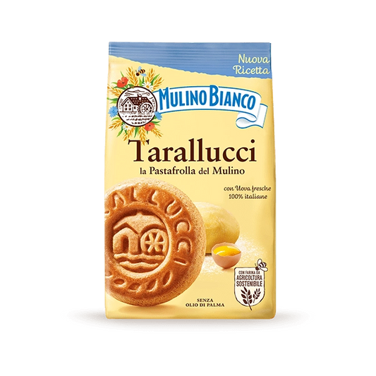 Mulino Bianco Tarallucci Biscuits 350g – Italian Breakfast Cookies with Eggs UK