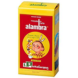 Passalacqua Alambra Ground Coffee 250g Vacuum Pack – Smooth & Balanced Italian Espresso