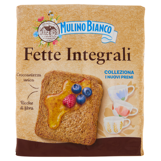 Mulino Bianco Wholemeal Fette Biscottate 315g – Italian Wholegrain Toasted Bread UK