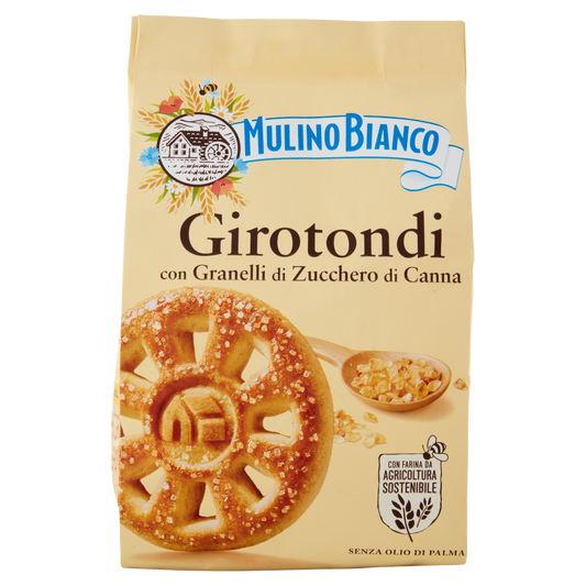 Mulino Bianco Girotondi Biscuits 350g – Italian Cocoa Shortbread Cookies UK