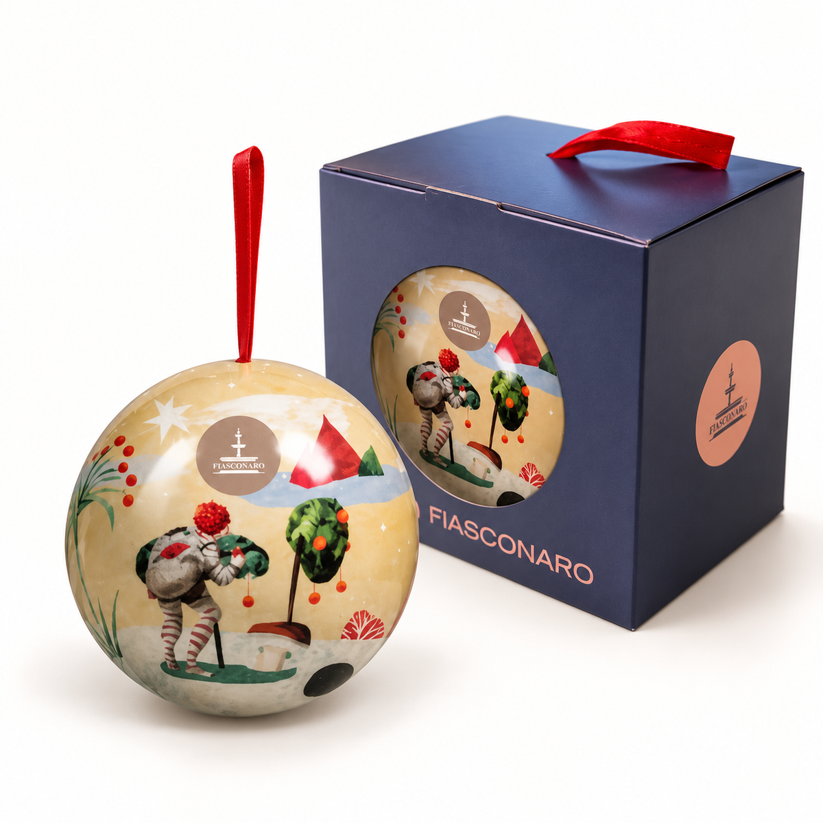 Fiasconaro Dolce Sfera – Chocolate Panettone Christmas Bauble 100g