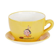 Passalacqua Tazzone Reclamistico – Oversized Decorative Coffee Cup with Saucer