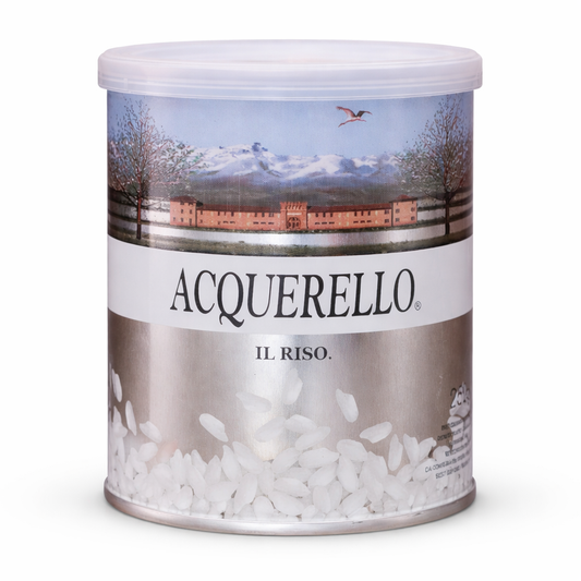 Acquerello Aged Carnaroli Rice – Premium Italian Risotto Rice (250g Tin)