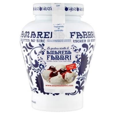Fabbri Amarene Cherries 600g – Italian Opaline Glass Jar