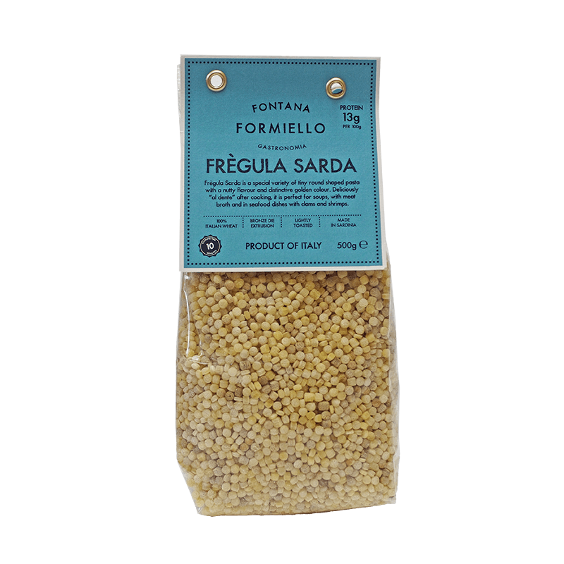 Formiello Fregula Sarda – Sardinian Toasted Pasta for Seafood & Brothy Dishes (500g)
