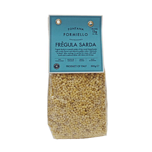 Formiello Fregula Sarda – Sardinian Toasted Pasta for Seafood & Brothy Dishes (500g)