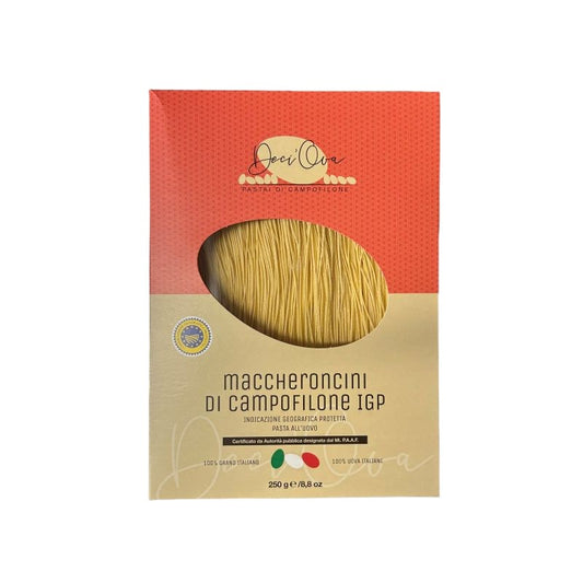 Maccheroncini di Campofilone IGP Egg Pasta – 250g (Authentic Italian Fine Egg Pasta)