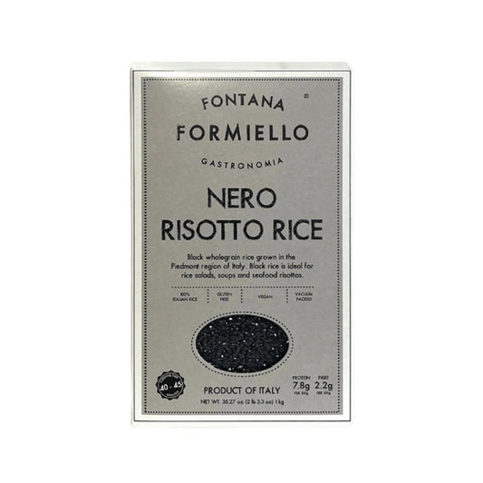 Formiello Black Risotto Rice – Italian Nero Rice for Salads & Seafood (500gr)