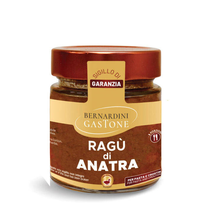 Bernardini Gastone Duck Ragù – Italian Gourmet Pasta Sauce (180g)