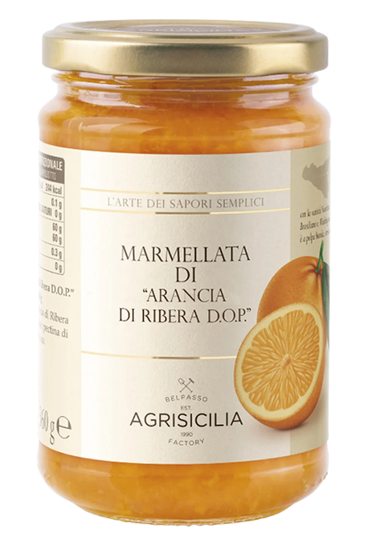 Agrisicilia Orange Marmalade DOP – Ribera Sicilian Sweet Citrus (360g)